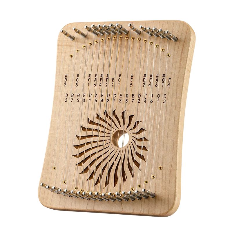 Hluru Harp Monochord 31 String Finger Lyre